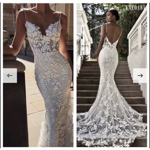 Enzoani Lesley Wedding Dress Ivory, Ivory unlined Size 6 with Veil